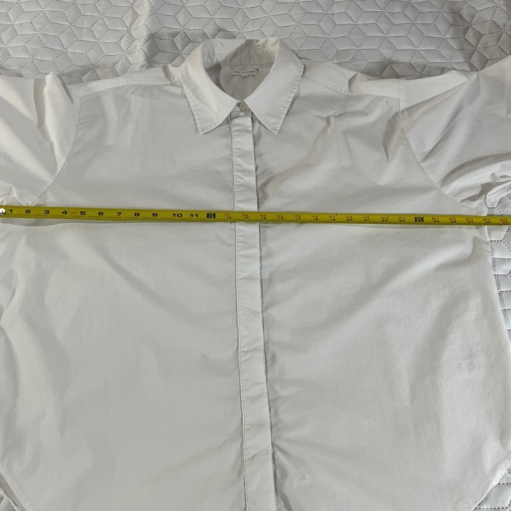 Good American White Oversized Button Up Shirt Size 4 - Picture 4 of 10